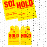Sold / Hold Mirror Hang Tags